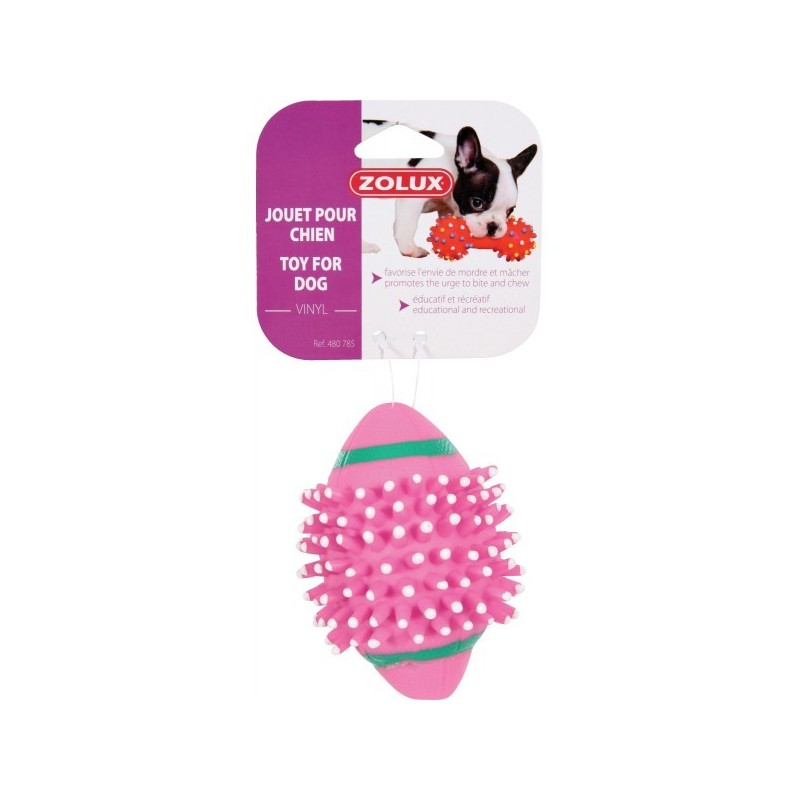 BALLON FOOT US + PICOTS VINYL 11,5CM** Zolux