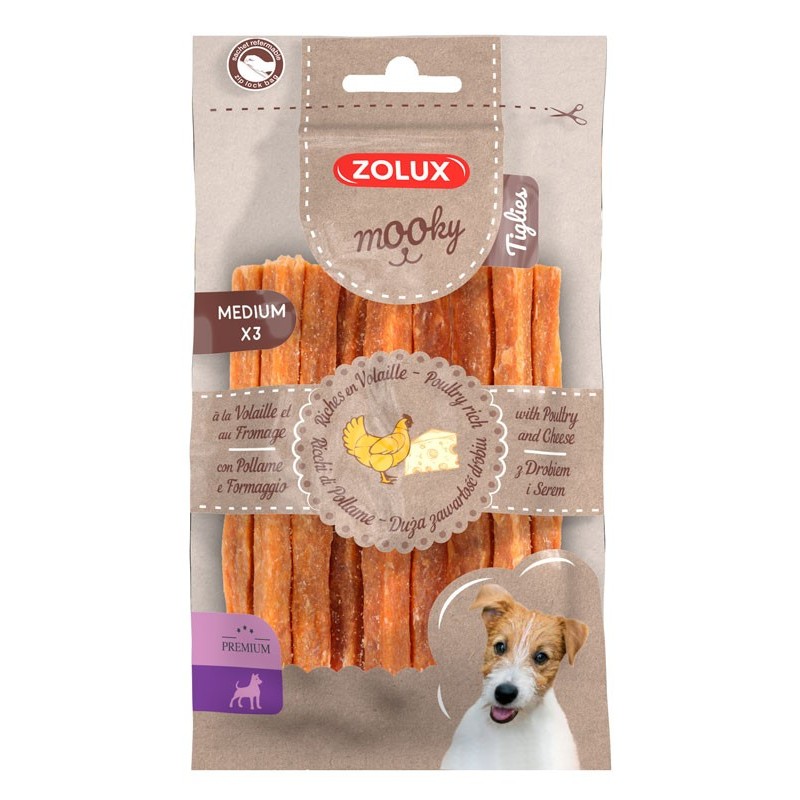MOOKY PREMIUM TIGLIES VOLAILLE fromage medium**zolux