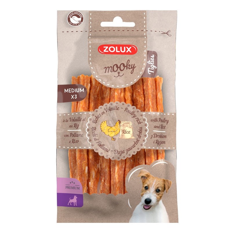 MOOKY PREMIUM TIGLIES VOLAILLE RIZ medium**zolux