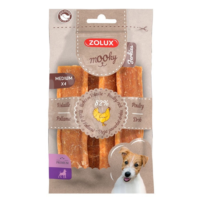 MOOKY PREMIUM JERKIES VOLAILLE medium**zolux