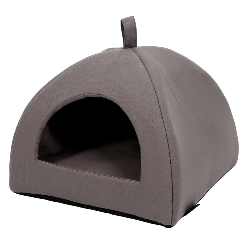 Cotton - Igloo chat - gris clair - 40x40x36cm