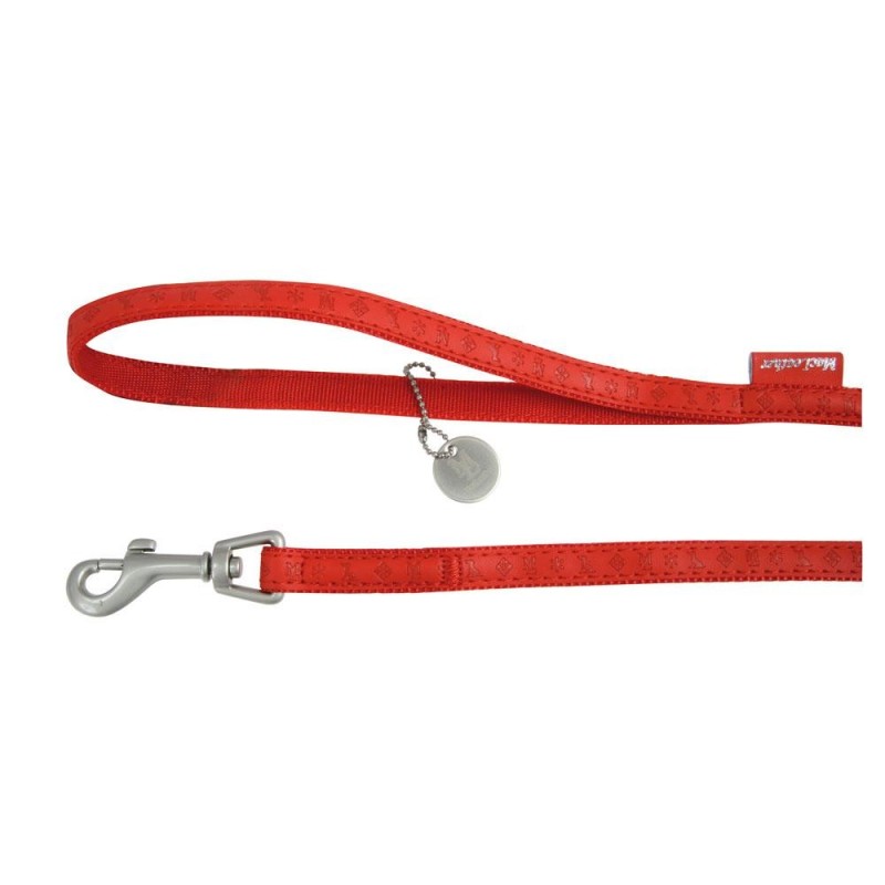 LAISSE CUIRMC LEATHER 10MM/1.2M ROUGE** Zolux