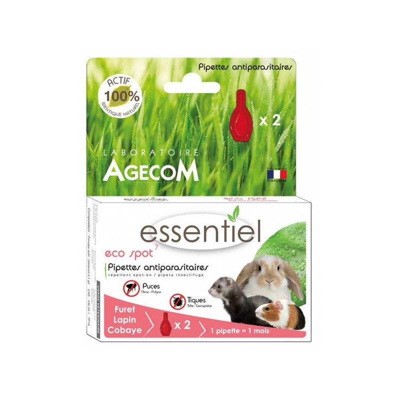 ECO SPOT N°7 FURET ET LAPIN 2 pipettes** AGECOM