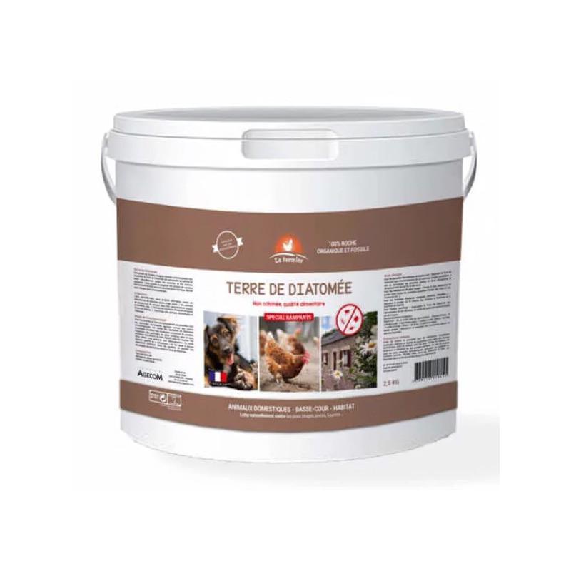 LE FERMIER TERRE DE DIATOMEE ALIMENTAIRE 2,5KG** AGECOM