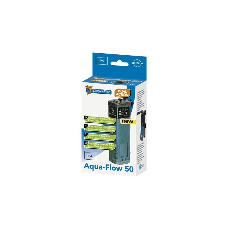 AQUA-FLOW 50 FILTRE INT BIOLOGIQUE 100L/H**