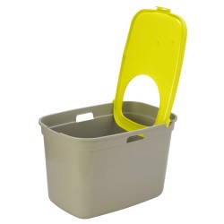 !!!!! BAC A LITIERE TOP CAT GRIS + DESSUS LEMON***