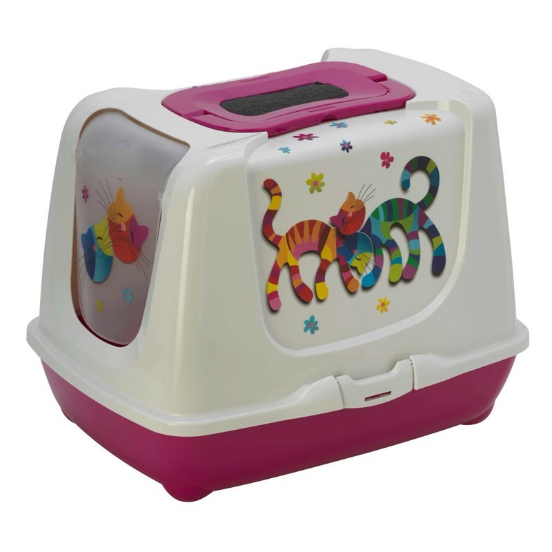 maison de toilette rose