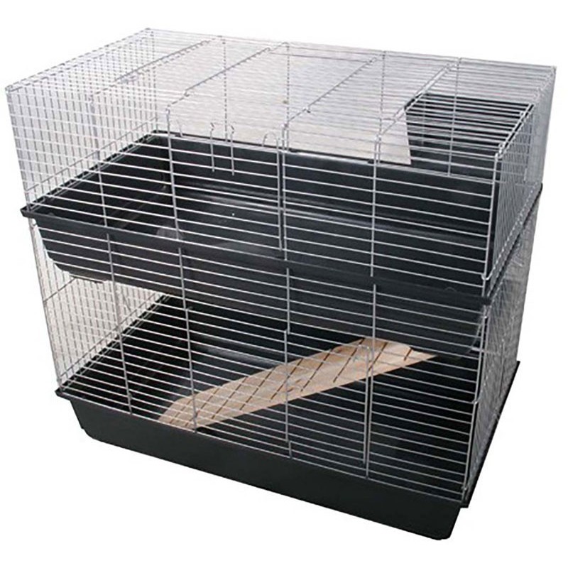 CAGE LAPIN DOUBLE 100 x56 x 92 cm(CTN/2PCS)**(RB100D)