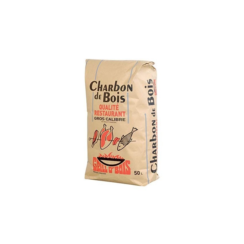 CHARBON DE BOIS 50L RESTAURANT  ( 50 sacs par palette )