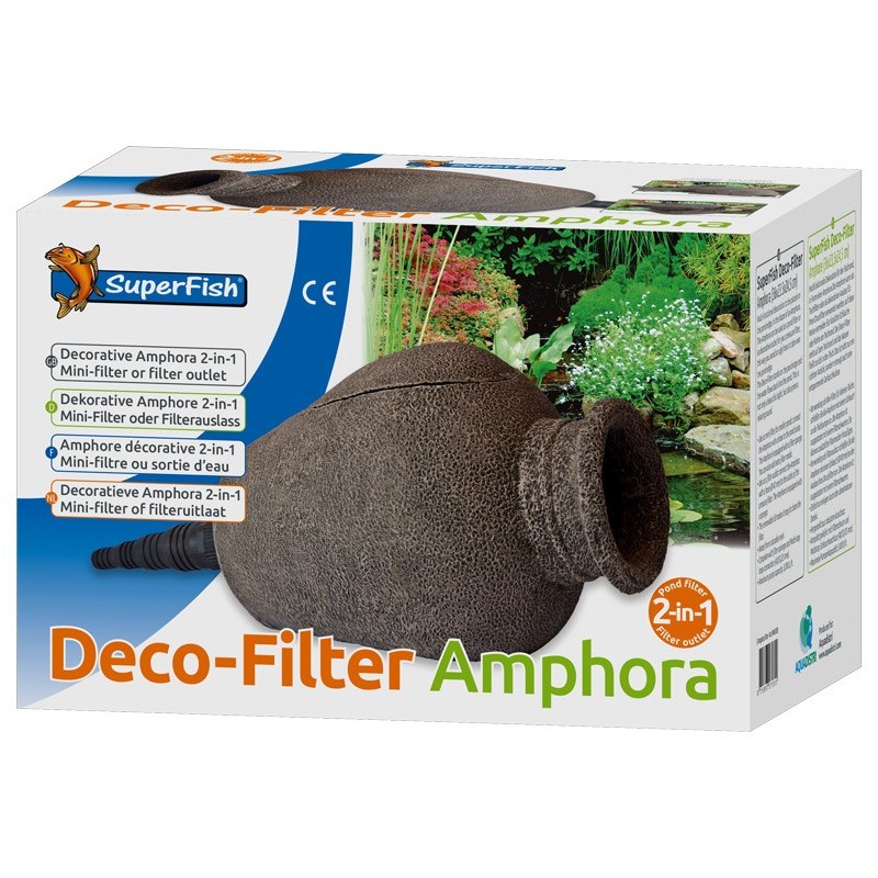DECO FILTRE AMPHORA 36 X 23 X 24,5 SUPERFISH***