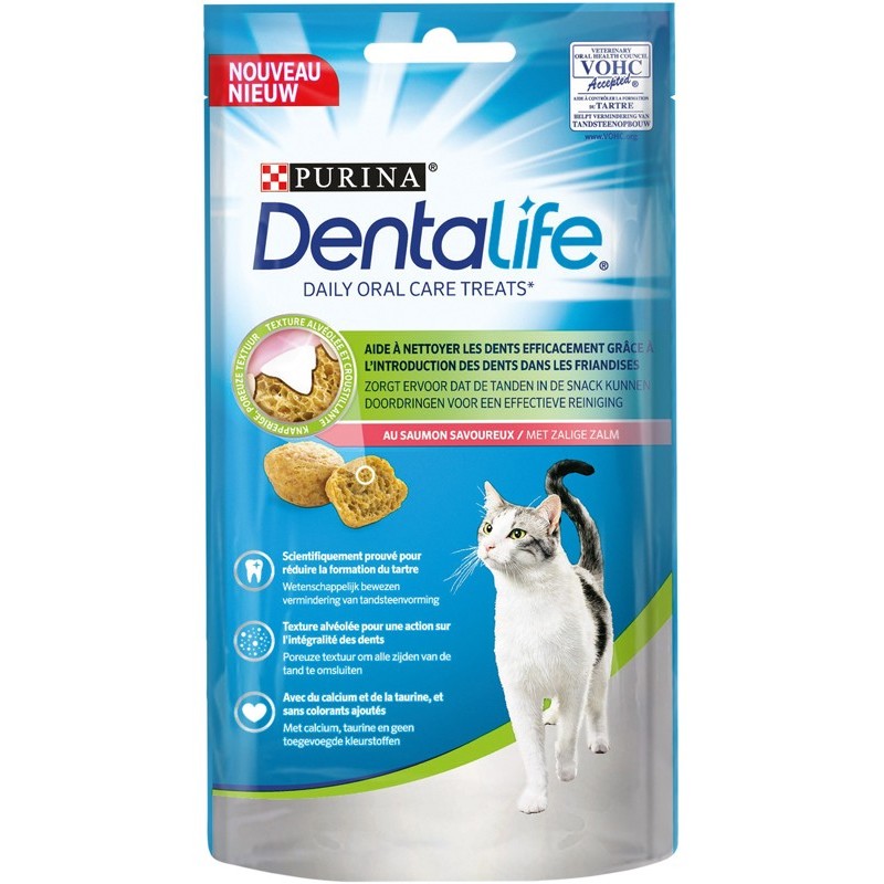 DENTALIFE CHAT 40 GR SAUMON  ( 8 pcs/ctn )
