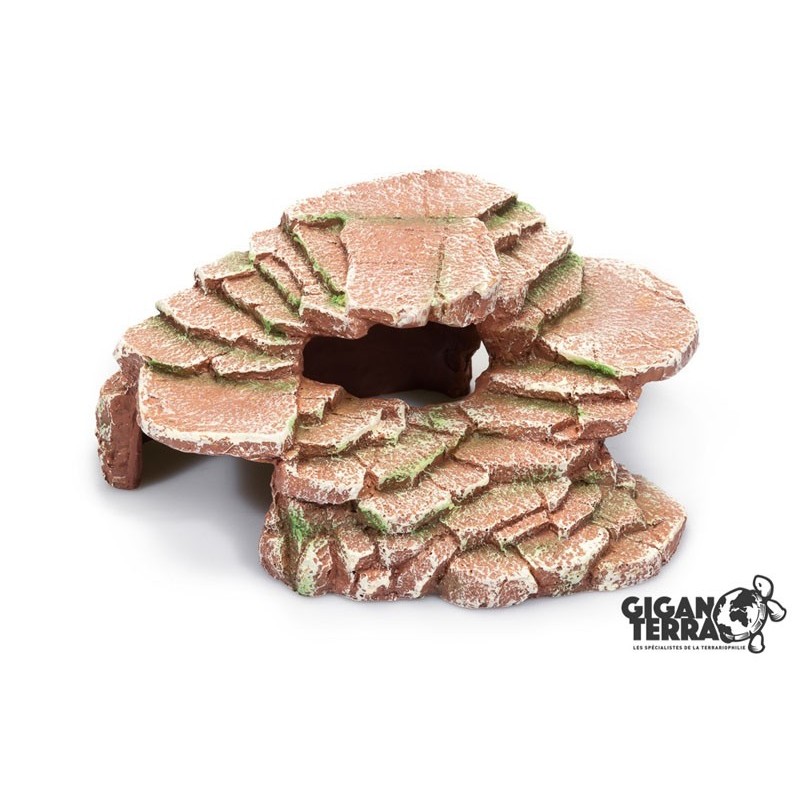 Deco PLATE FORME TORTUE AQUATIQUE RED M 22x15x8,5cm**GIGAN