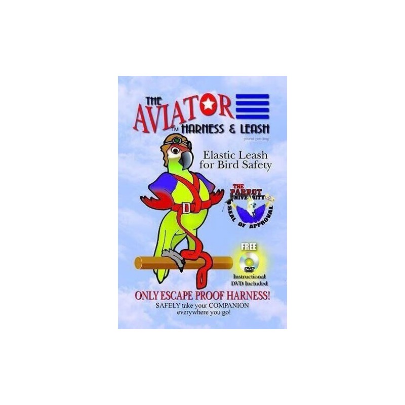 HARNAIS PERROQUET TAILLE X-LARGE NOIR  Aras Chloroptères, Ara Hyacinthe***