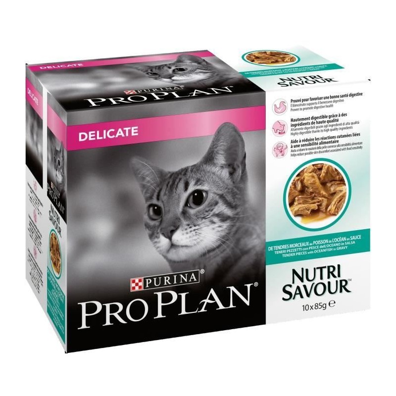 PROPLAN POCHON NUTRISAVOUR DELICATE POISSON (**