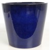 POT ÉMAILLÉ CONIQUE BLEU FONCÉ S/4