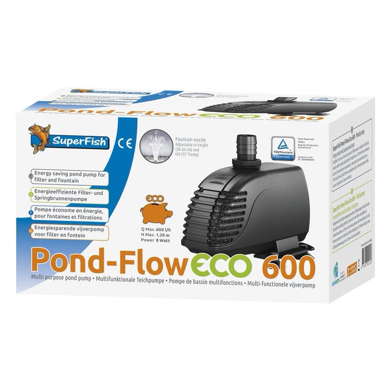 POND FLOW ECO 600 l/h  8w pompe fontaine***