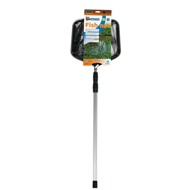 EPUISETTE POND NET MEDIUM 30X30CM 180CM TELESCOPIQUE  FINE**