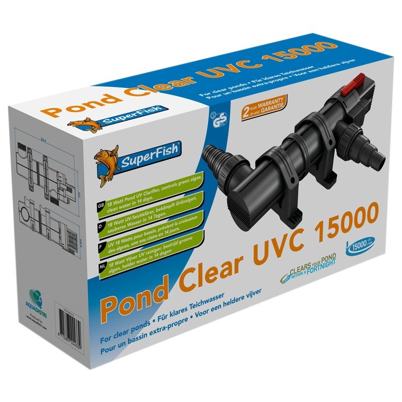 PONDCLEAR UVC 18W 15000L*