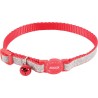 COLLIER NYL SHINY REGL rouge CHAT**Zolux