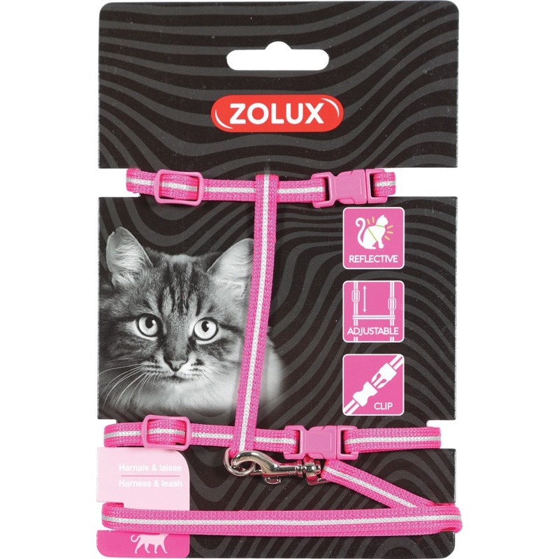 !!!! KIT HARNAIS+LAISSE ROSE CHAT** Zolux
