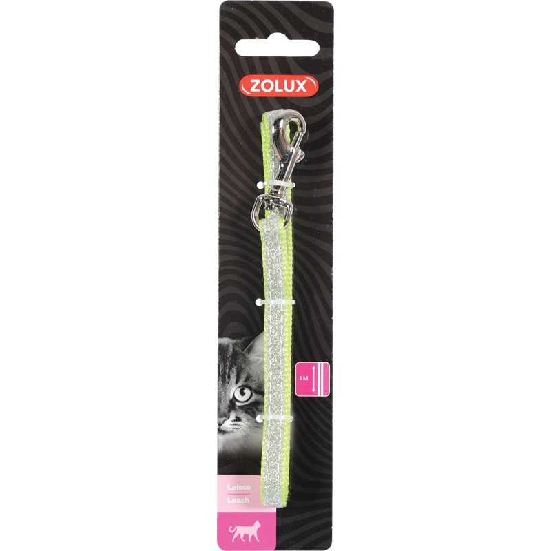 !!!!!! LAISSE NYL SHINY VERT CHAT**Zolux