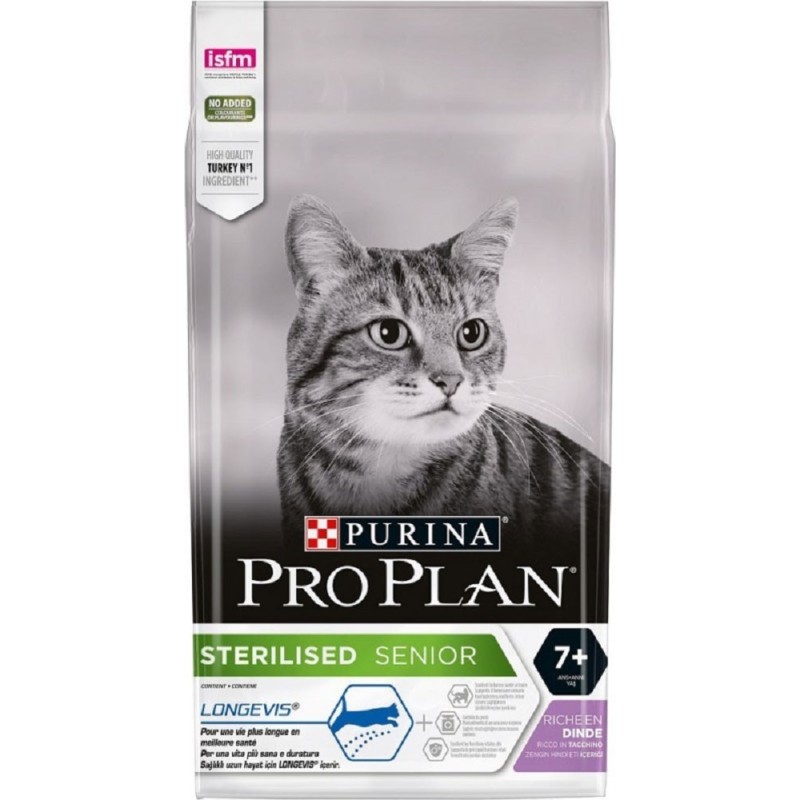 PROPLAN CHAT STERILISED 7+  DINDE 1,5KG*