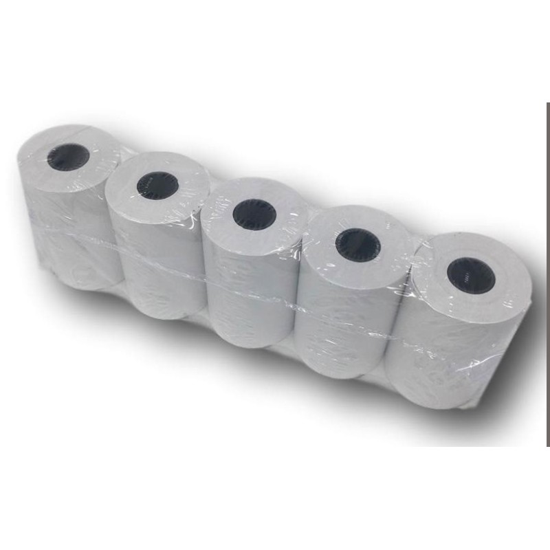 BOBINE PAPIER THERMIQUE 57x40x12 (carte bleue) / 1 ROULEAUX