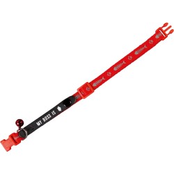 COLLIER CHAT MY BOSS POISSON ROUGE 20-30CM*10MM** VADI