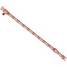 COLLIER CHAT ECOSSAIS ROSE 20-30CM*10MM** VADI