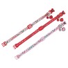 COLLIER CHAT CHARM ROUGE 20-30CM*10MM** VADI