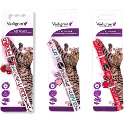 COLLIER CHAT CHARM ROUGE 20-30CM*10MM** VADI