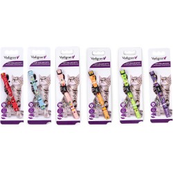 COLLIER CHAT KITTY CAT MAUVE 16-25CM*8MM** VADI