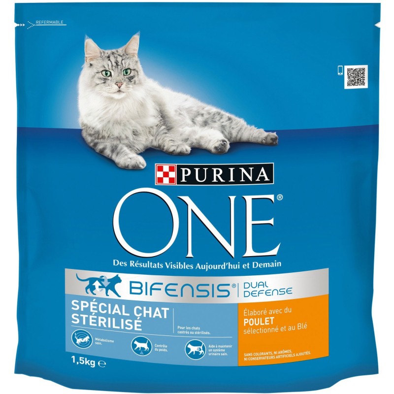 PURINA ONE STERIL POULET ET BLE 1.5KG *+