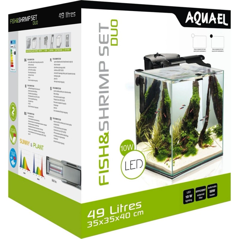 AQUARIUM FISH & SHRIMP SET DUO 35 NOIR
