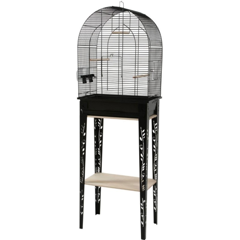 !!!!!!! CAGE OISEAU CHIC PATIO M NOIR+MEUBLE(2colis)** zolux