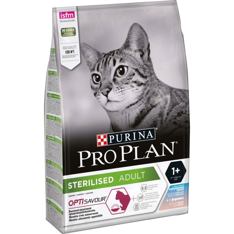 PROPLAN CAT STERILISED CABILLAUD TRUITE  3KG