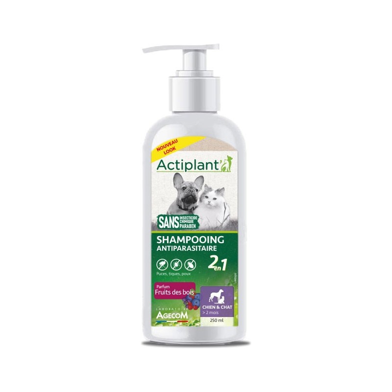 SHAMPOOING ANTIPARASITAIRE 2 EN 1 FRUIT DES BOIS 250ML*+ AGECOM