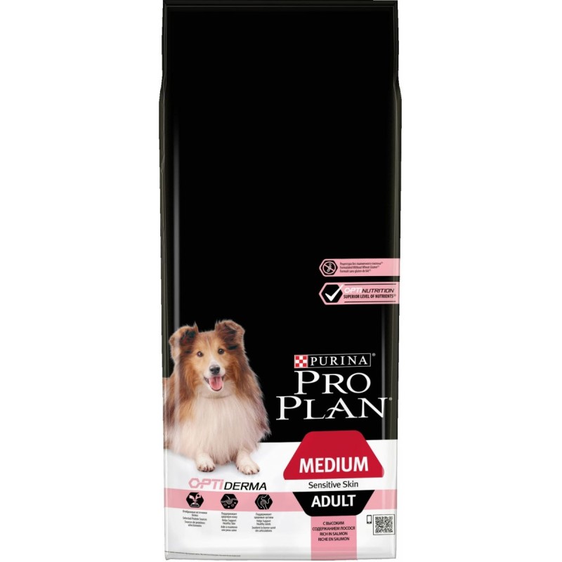 PROPLAN ADULT MEDIUM SENSITIVE SKIN 14KG