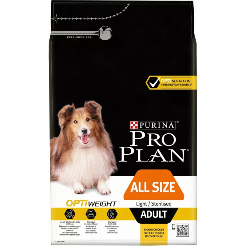 PROPLAN ADULT LIGHT/STERILISED 3KG dog