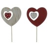 PIC CŒUR ASS BLANC ET ROUGE H20 CM