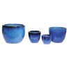 Glazed Egg Pot Blue S4 D22/48H21/41