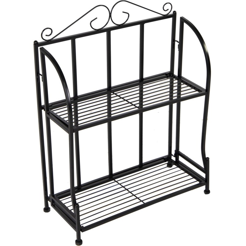 Baron Etagere 2 Shelf Black L50W21H64
