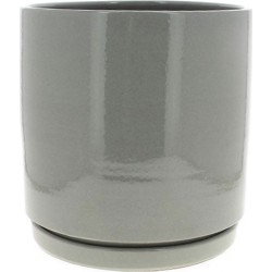 C.POT + SOUCOUPE gris clair...