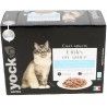 Yock Pochons Chats Adultes Saumon Poulet 12 x 100 g