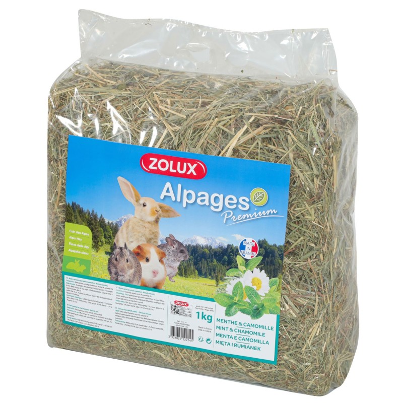 FOIN ALPAGES PREM MENTHE CAMOMILLE 1KG /54