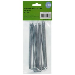 10 Agrafes métalliques Ø3...