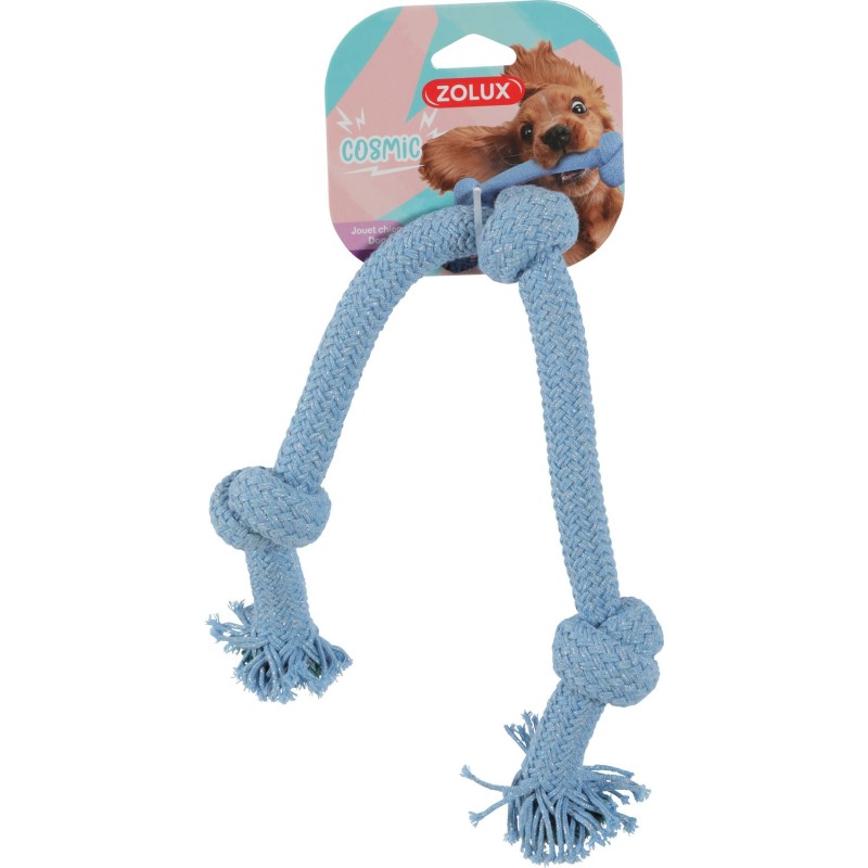 JOUET CORD 2NOEUDS COSMIC 45CM