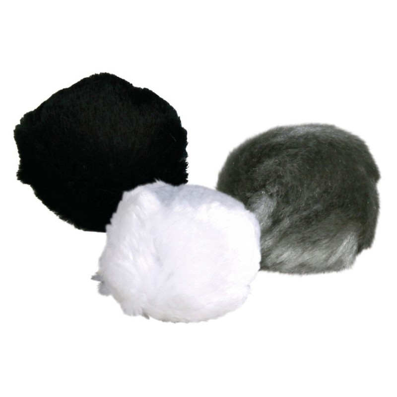 Balle, en peluche, catnip, ø 3 cm