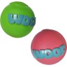 JOUET CAOUTCHOUC BALLE WOOF 8CM **