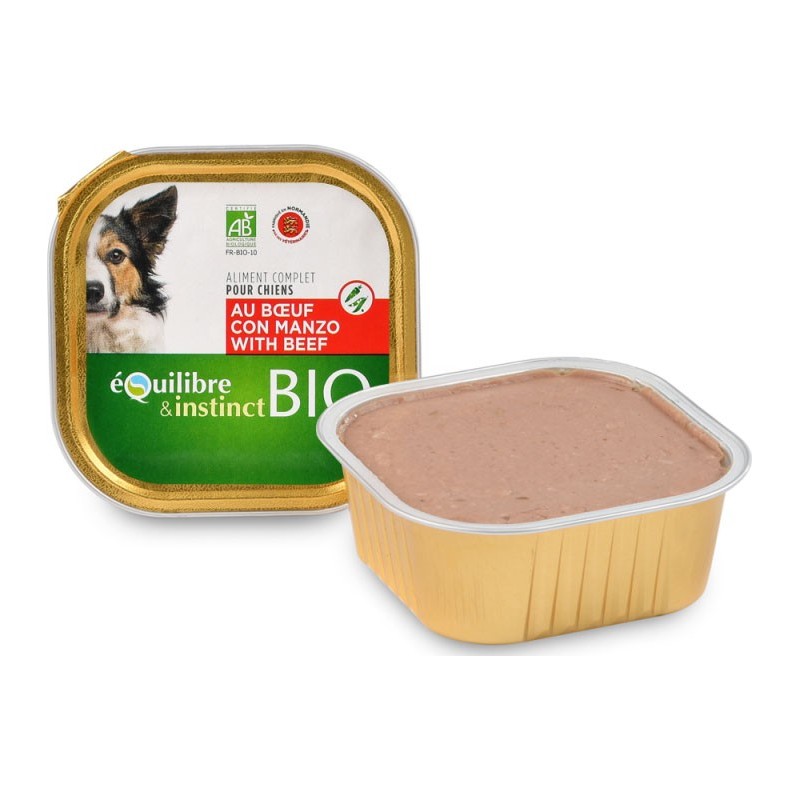 !!!!! E&I BIO BARQUETTE 300G CHIEN BOEUF remplacé par DB0021
